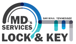 MD's Services Lock & Key Logo