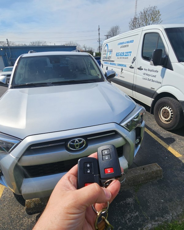 Returning Nashville, TN Customer Delighted with Spare Key Solution for New 2021 4Runner